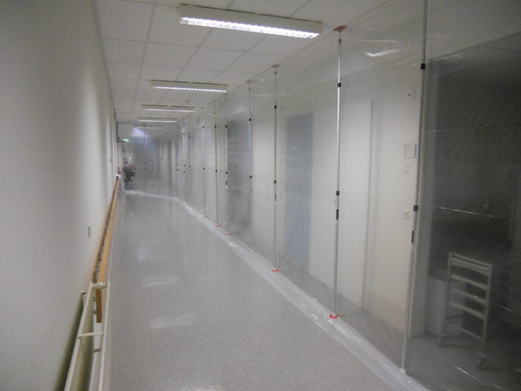 Stofscherm IJsselland ziekenhuis stofschermhuren.nl
